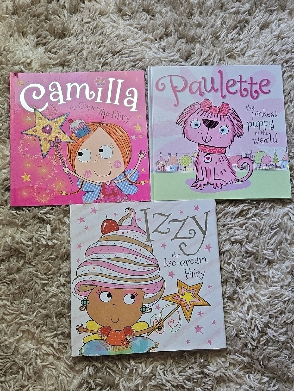 Children's Fairy Tale Board Books - Camilla, Paulette & Izzy - Pink Multi